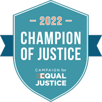 Champion of Justice 2022 Badge